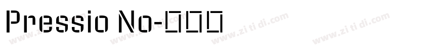Pressio No字体转换